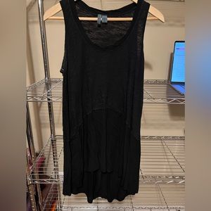 Anthropologie Left of Center sleeveless black tunic